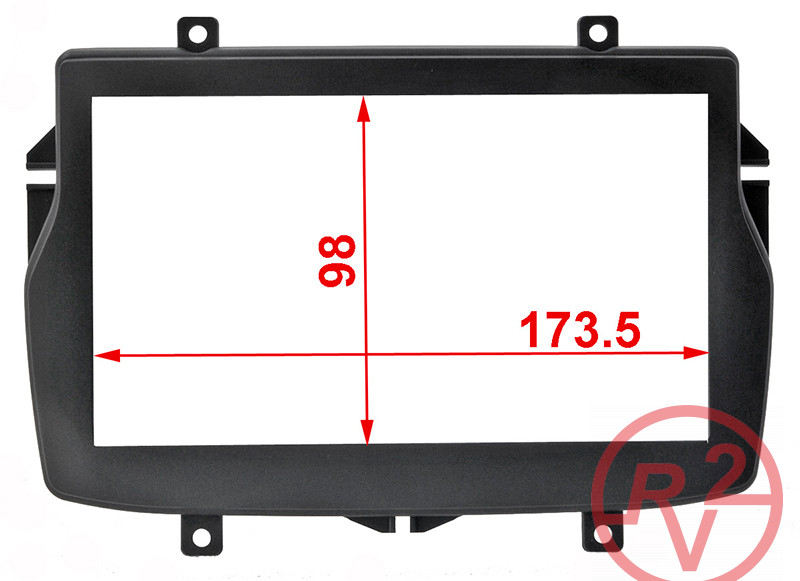 Переходная рамка  Incar  LADA Vesta 2-din (крепеж) 98*173