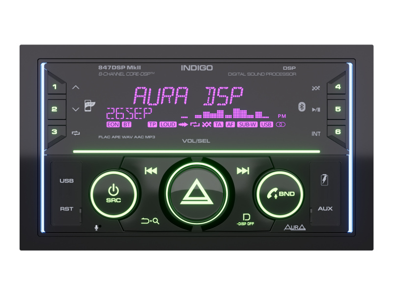 AurA  INDIGO-847DSPMK2 2 DIN