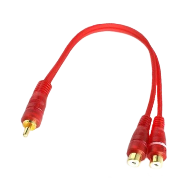 Y-кабель Russian Bass 0,25M21SCL Межблочный кабель переходник RCY (2 мама-1 папа)