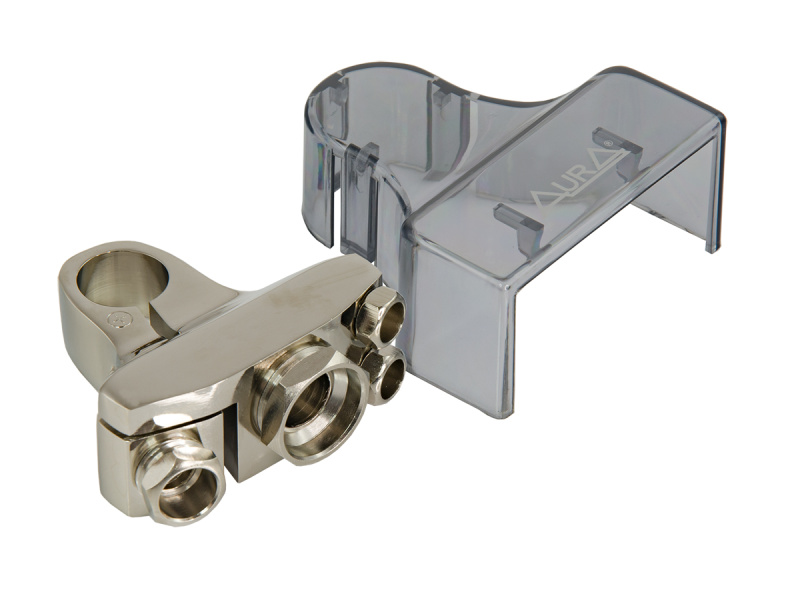 Клемма аккумуляторные AurA | BTG-048P | Клемма для аккумулятора, "плюс", 1x0/2 + 1х4 + 2х8 GA |